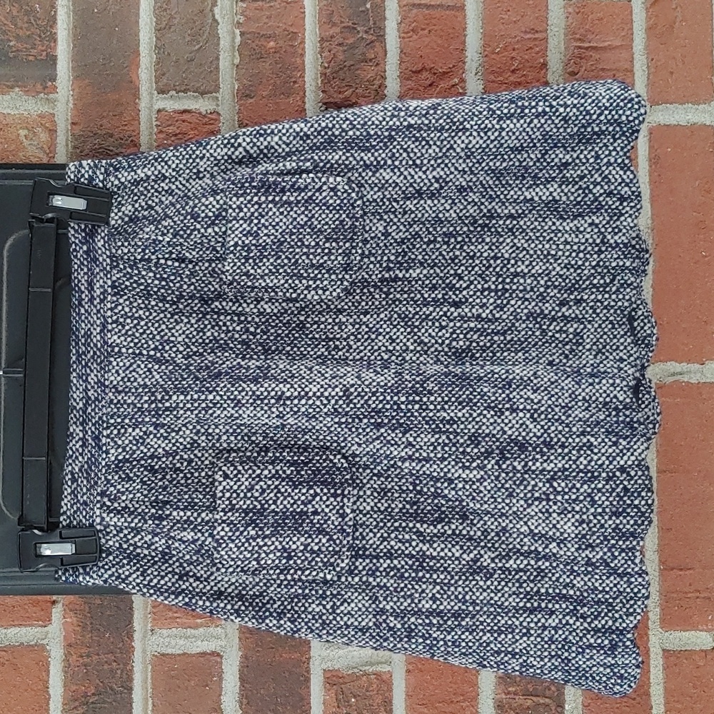 Rachel Riley Girls Navy Blue Tweed Skirt Size 10
